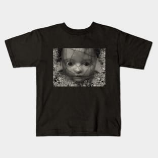 Creepy Doll Sepia Tone Mug,coffee mug,t-shirt,sticker,tote,bag,apparel,magnet,pin,hoodie,pillow Kids T-Shirt